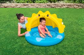 Baby pool Sunny Days™ with canopy 101 x 97 x 71 cm