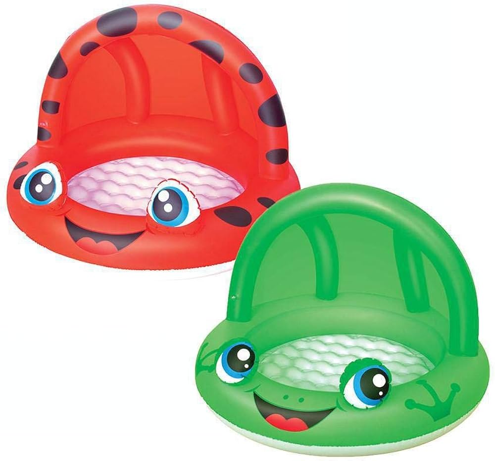 Ladybird / Frog Pool with Inflatable Base and Cover 97 x 66 cm