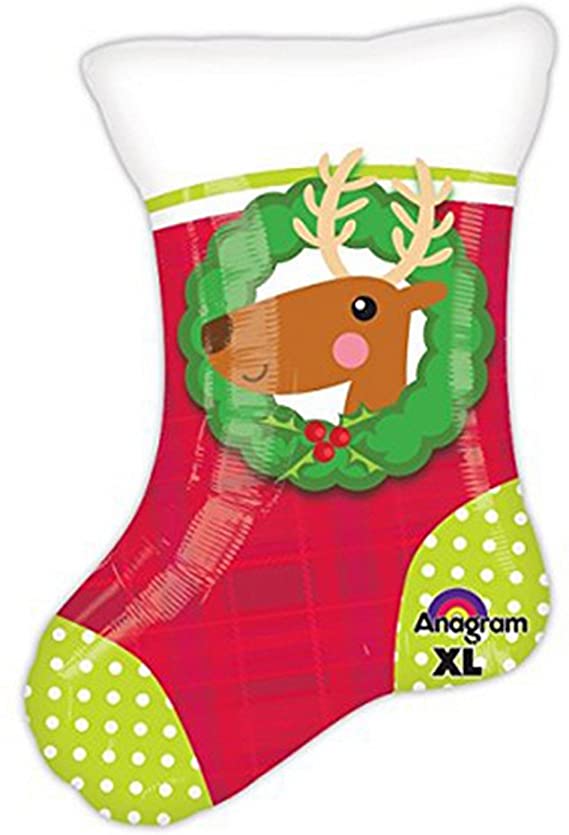 Christmas Stocking Junior Foil Balloon