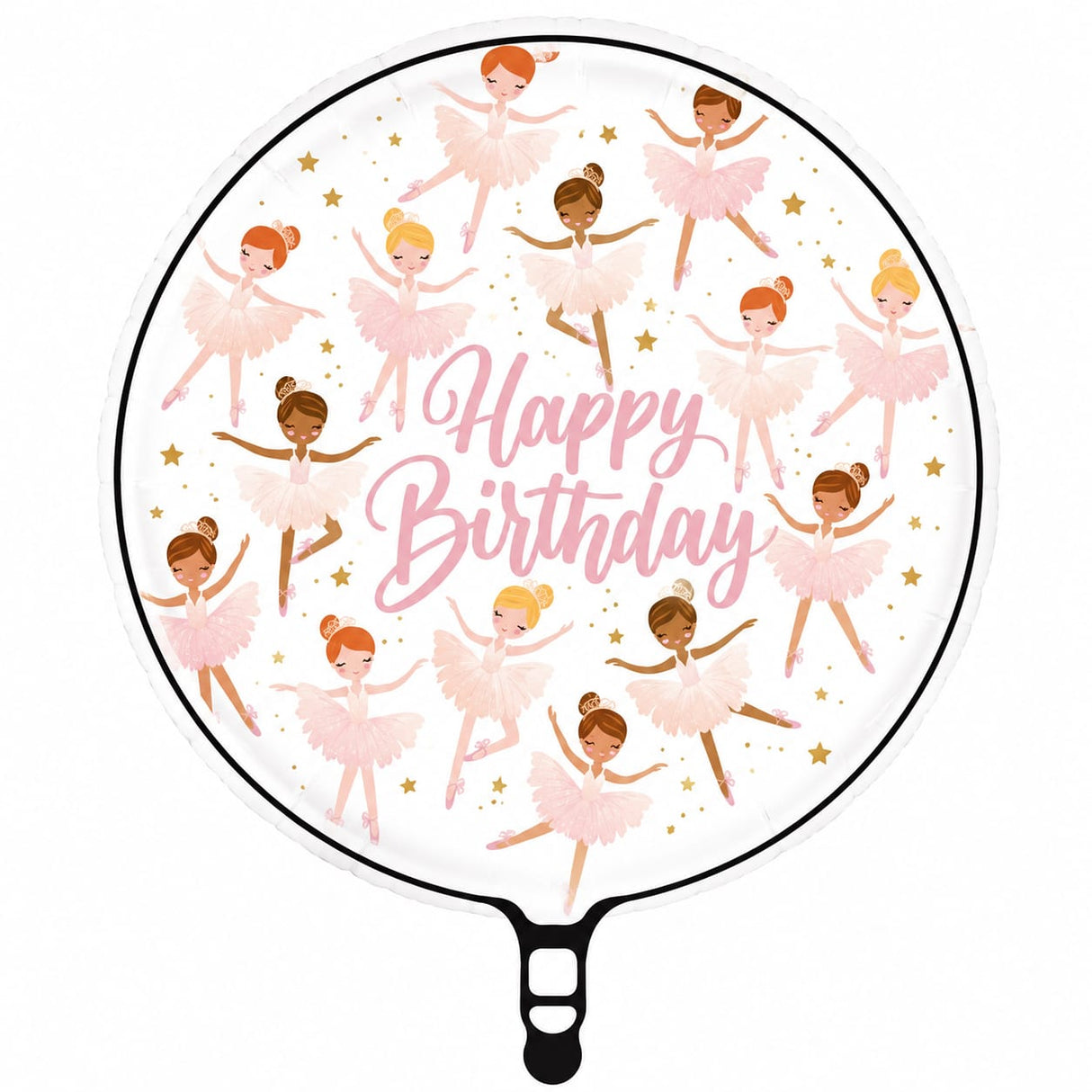 18" ROUND BIRTHDAY BALLERINAS