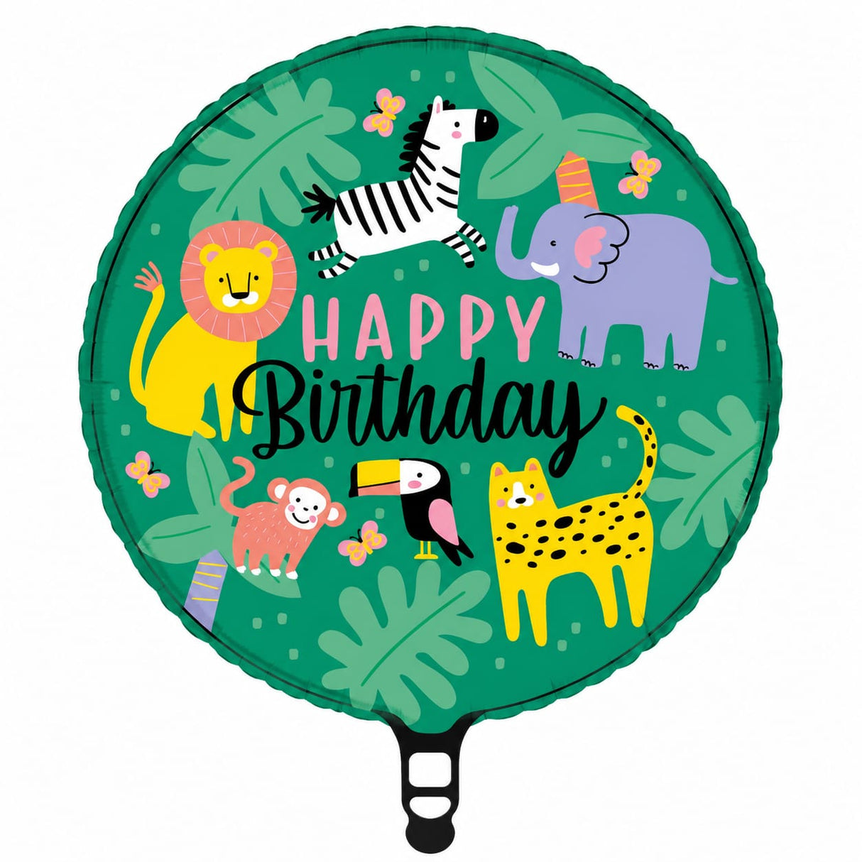 18" ROUND HAPPY BIRTHDAY JUNGLE
