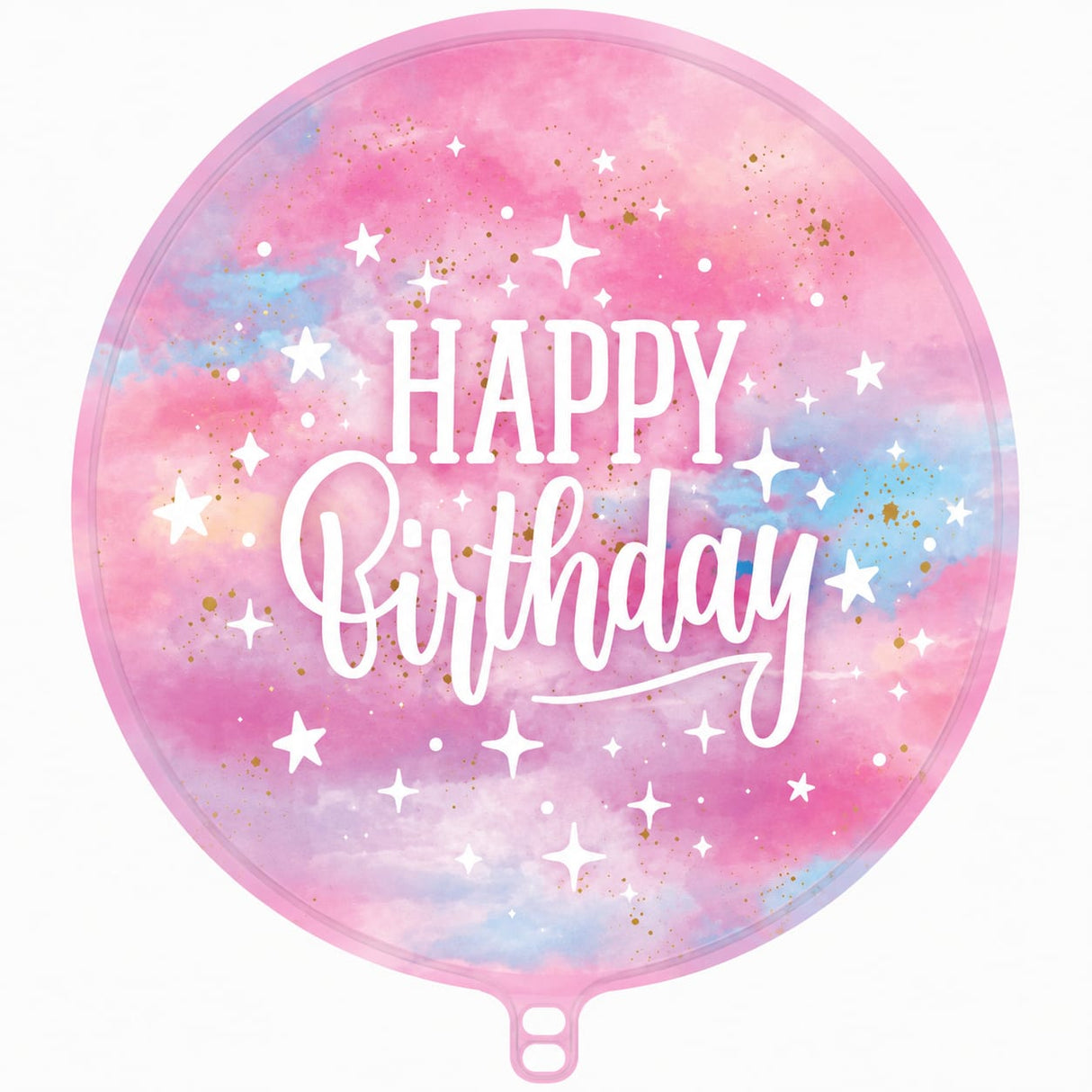 18" ROUND MAGICAL GALAXY HAPPY BIRTHDA