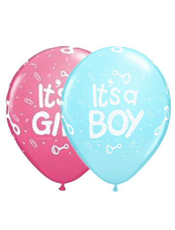 Its A Boy - Girl  Rattle Balloon