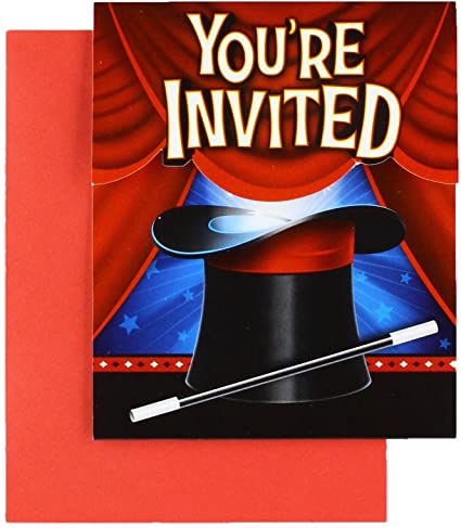 MAGIC PARTY INVITATIONS