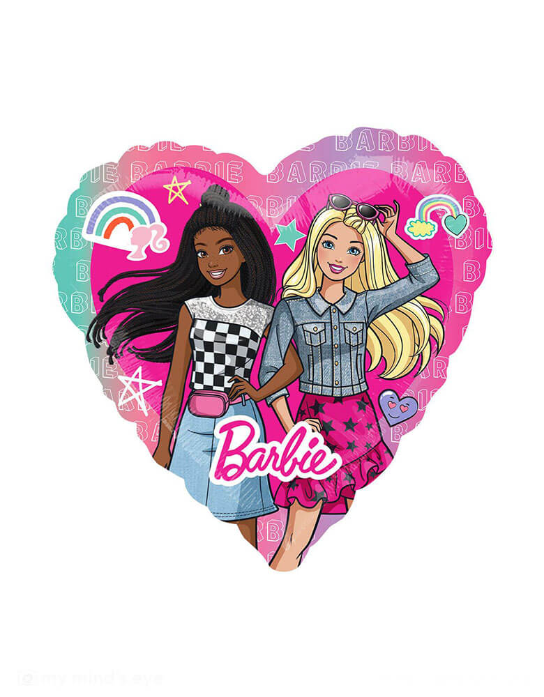 BARBIE HEART BALLOON