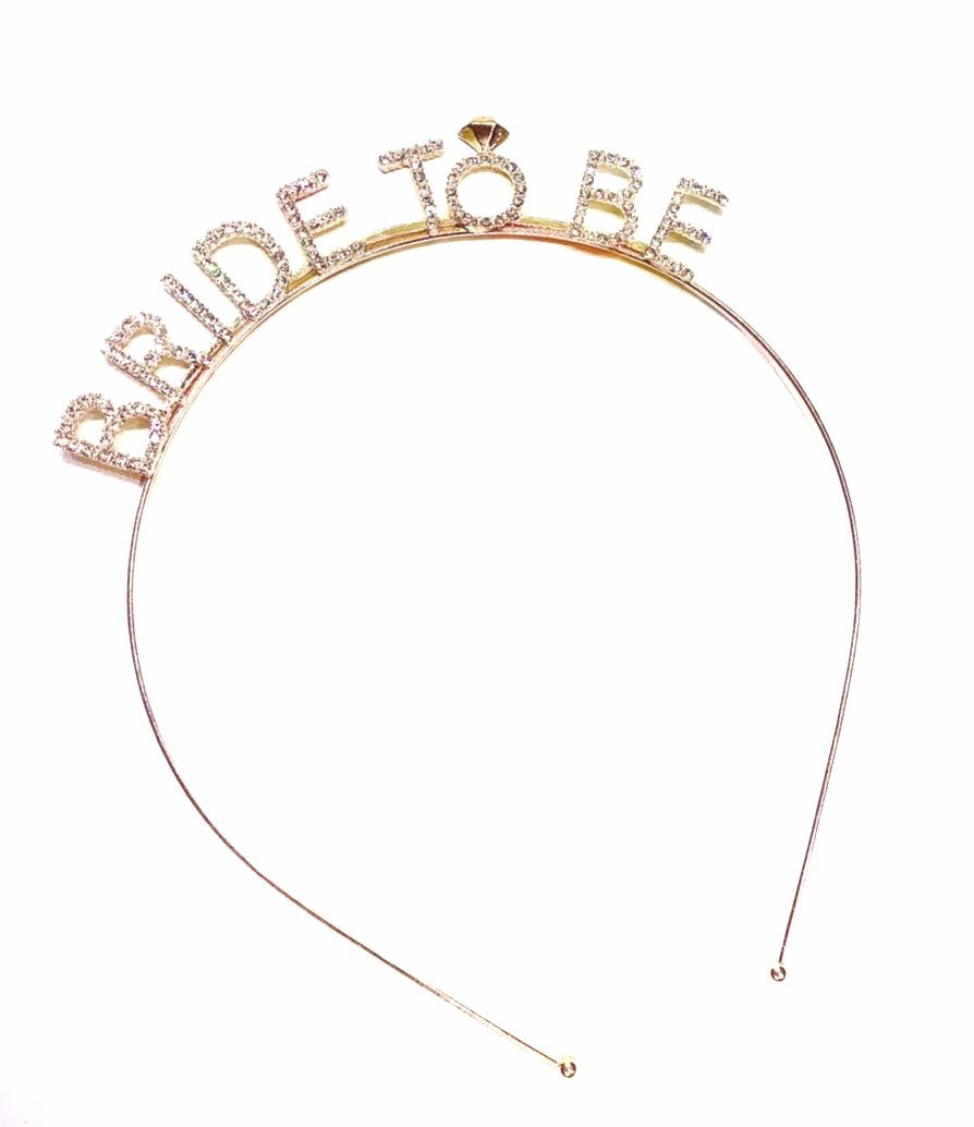 Bride To Be Headband-Gold