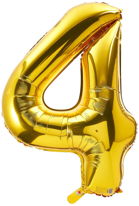 Mini Gold Foil Balloon - Number