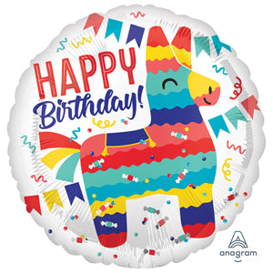 Happy Birthday Pinata Party Foil Balloon