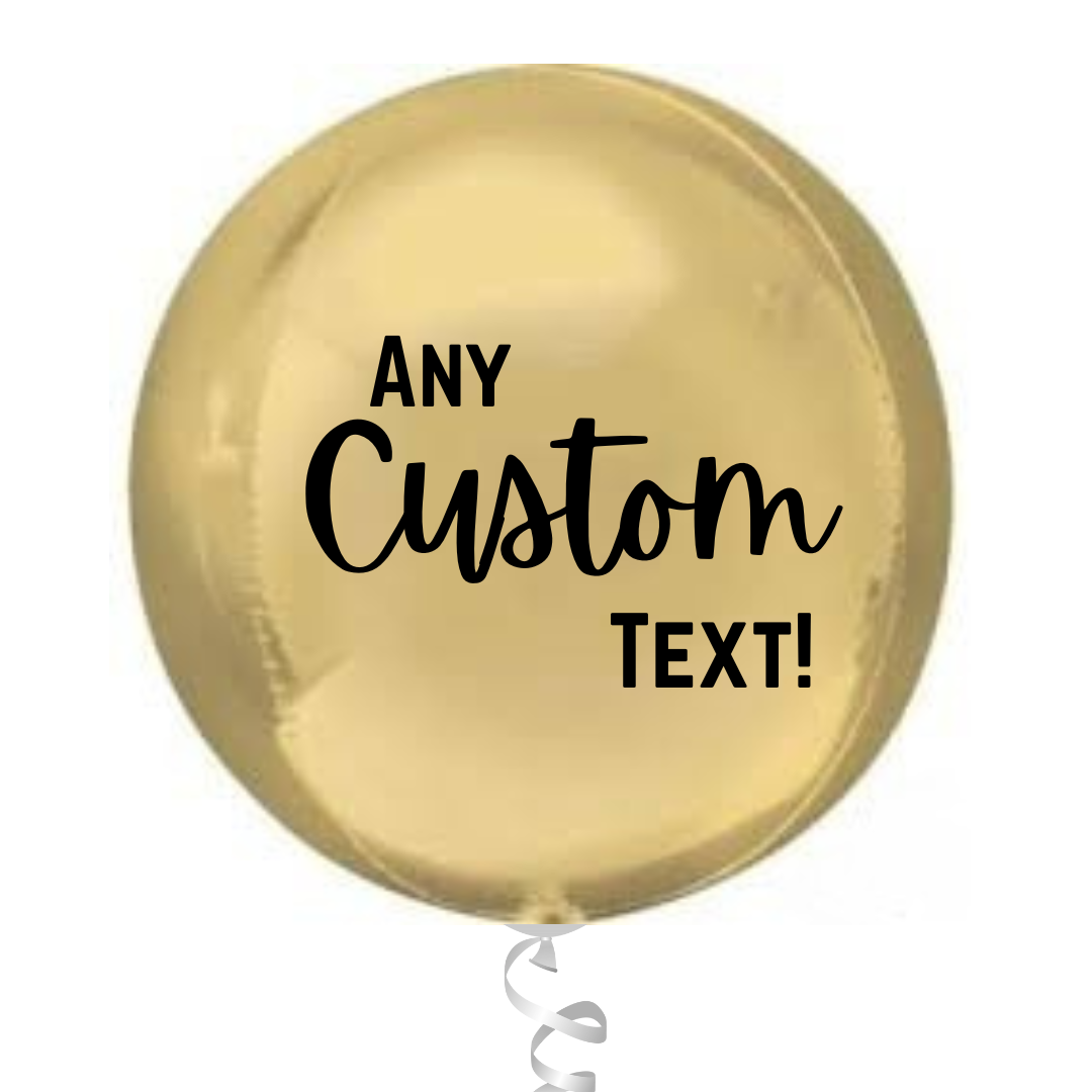 Gold Customizable Balloon