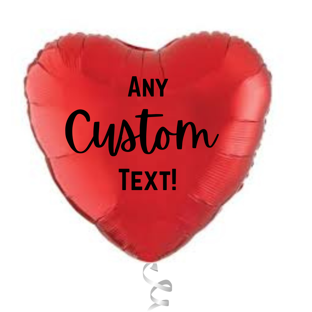 Red Heart Customizable Balloon