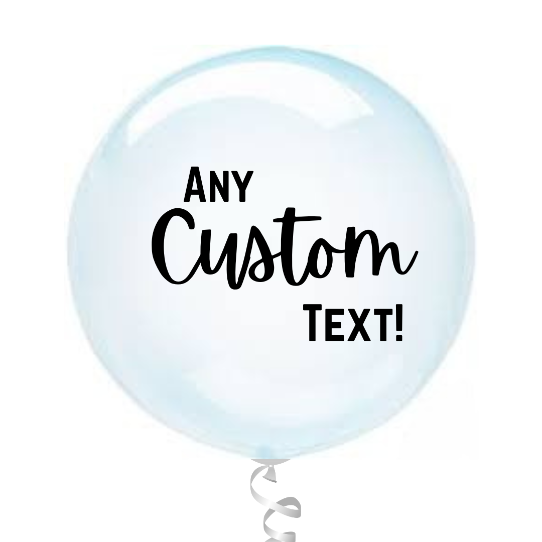 Blue Bubble Customizable Balloon