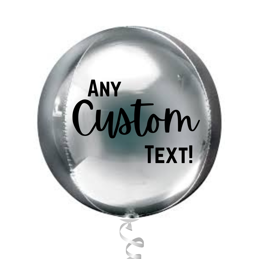 Silver Customizable Balloon