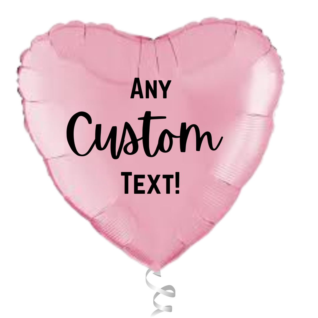 Pink Heart Customizable Balloon