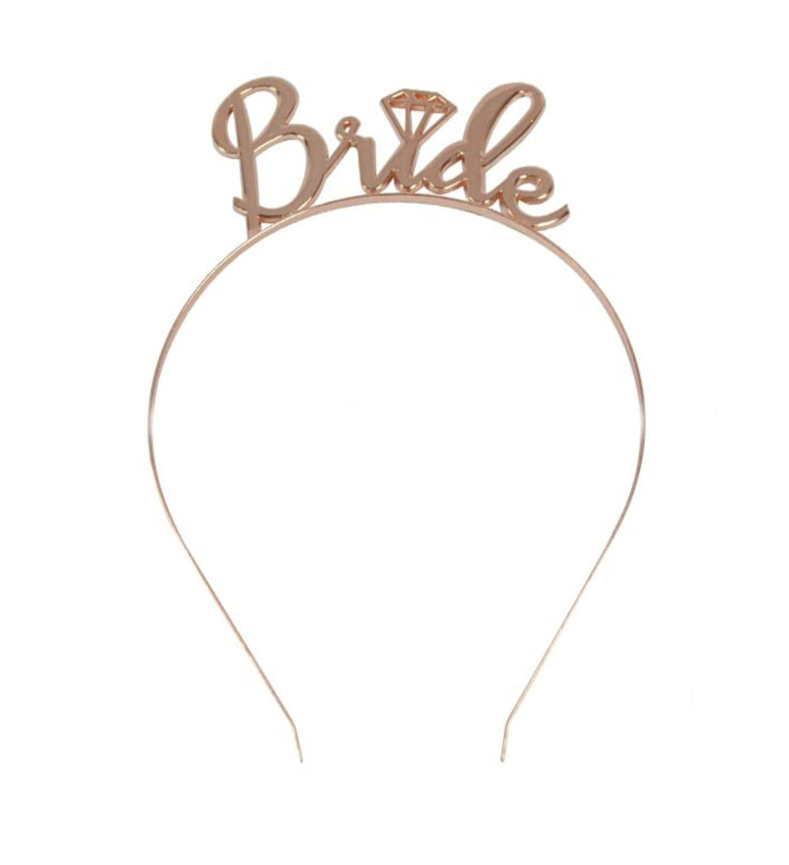 Bride Metal HeadBand Rose Gold