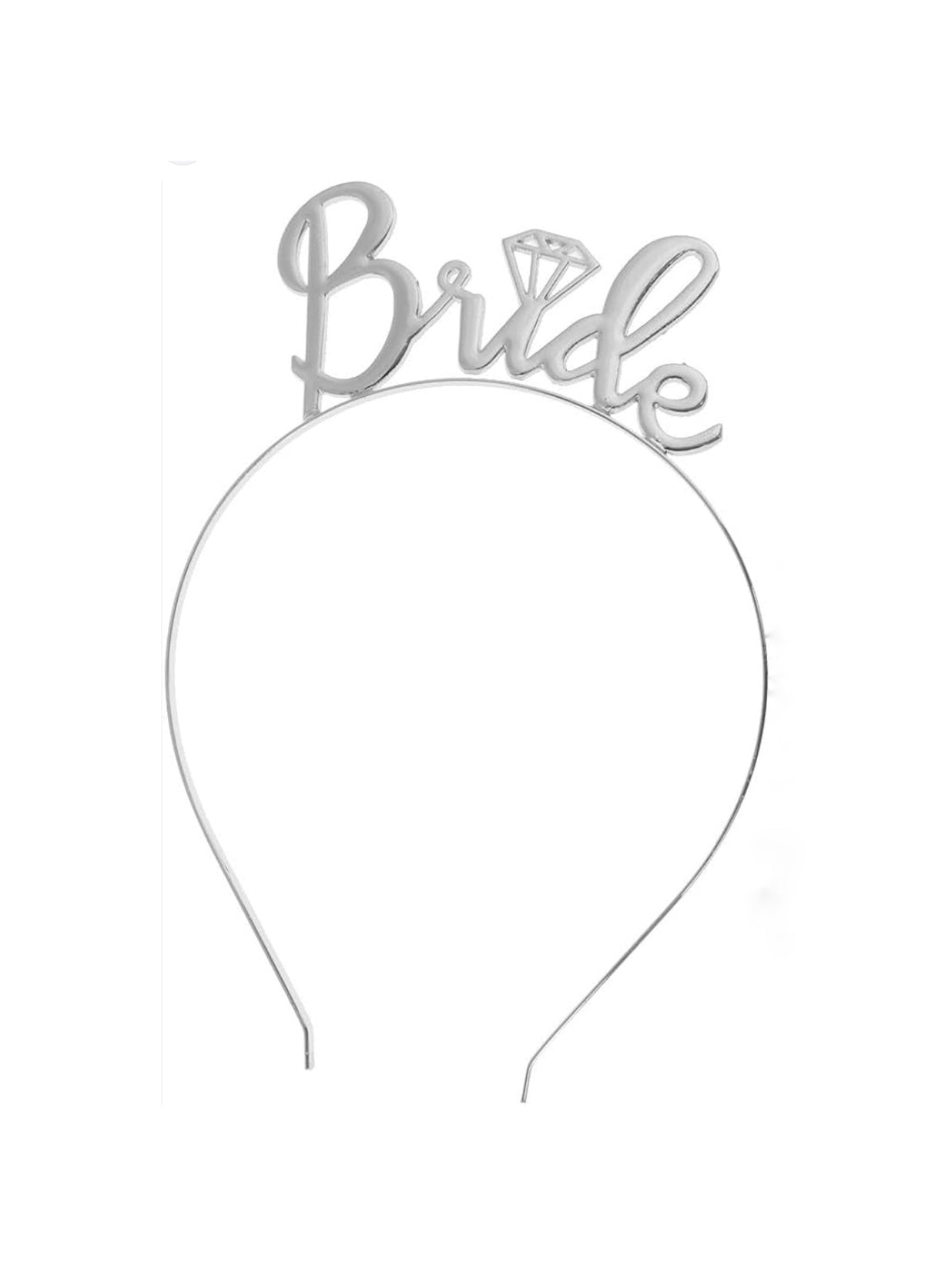 Bride Metal Head Band Silver