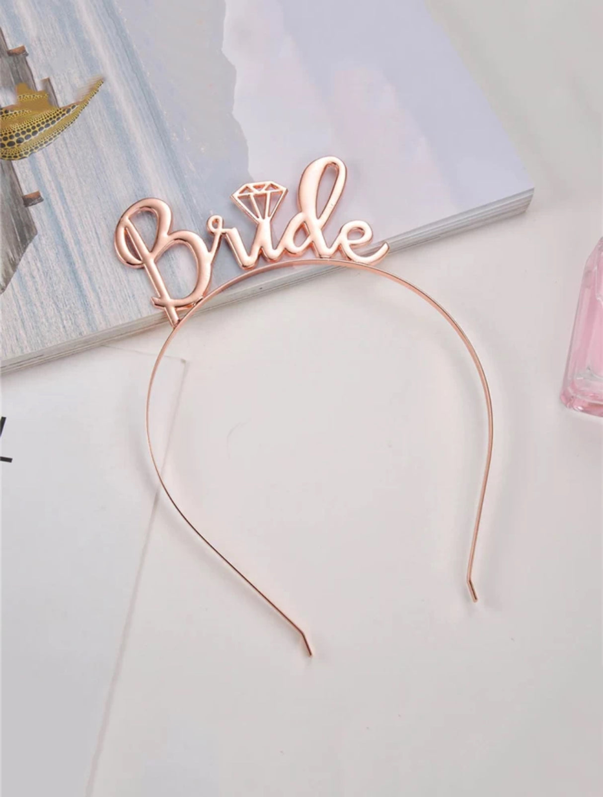 Bride Metal HeadBand Rose Gold