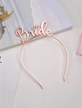 Bride Metal HeadBand Rose Gold