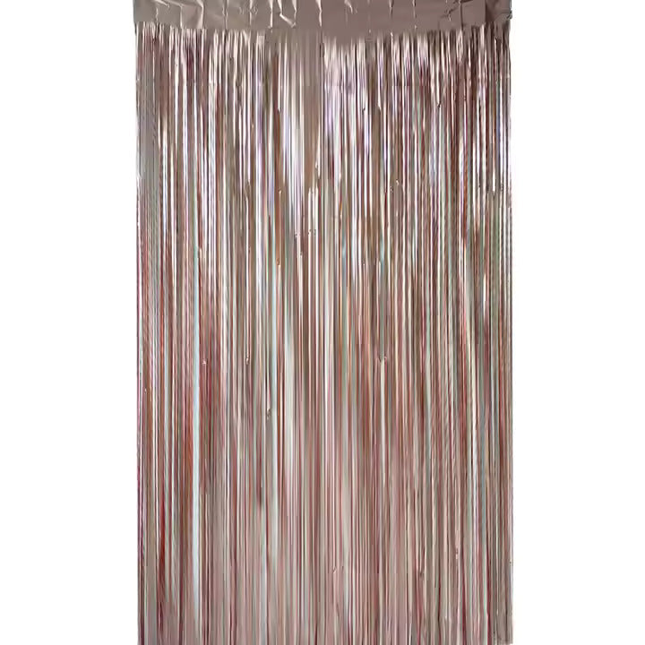 METALLIC FRINGE CURTAIN