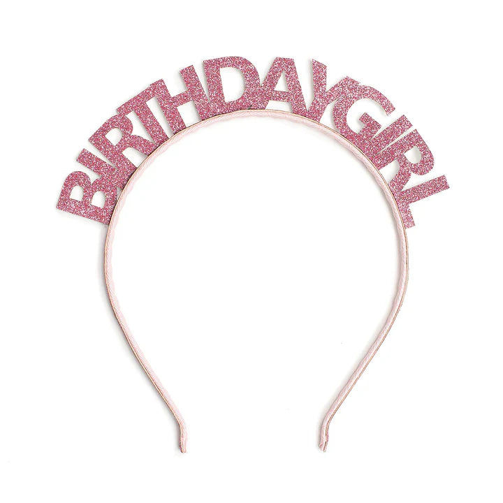 BIRTHDAY GIRL HEADBAND Pink