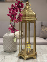 GOLD METAL LANTERN L