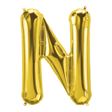 Mini Gold Foil Balloon - Letter