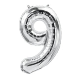 Mini Silver Foil Balloon - Number