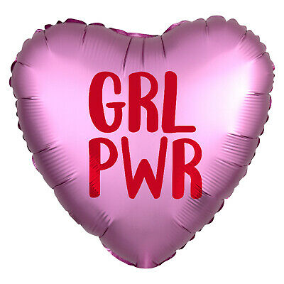 Grl Pwr Satin Luxe Heart Balloon