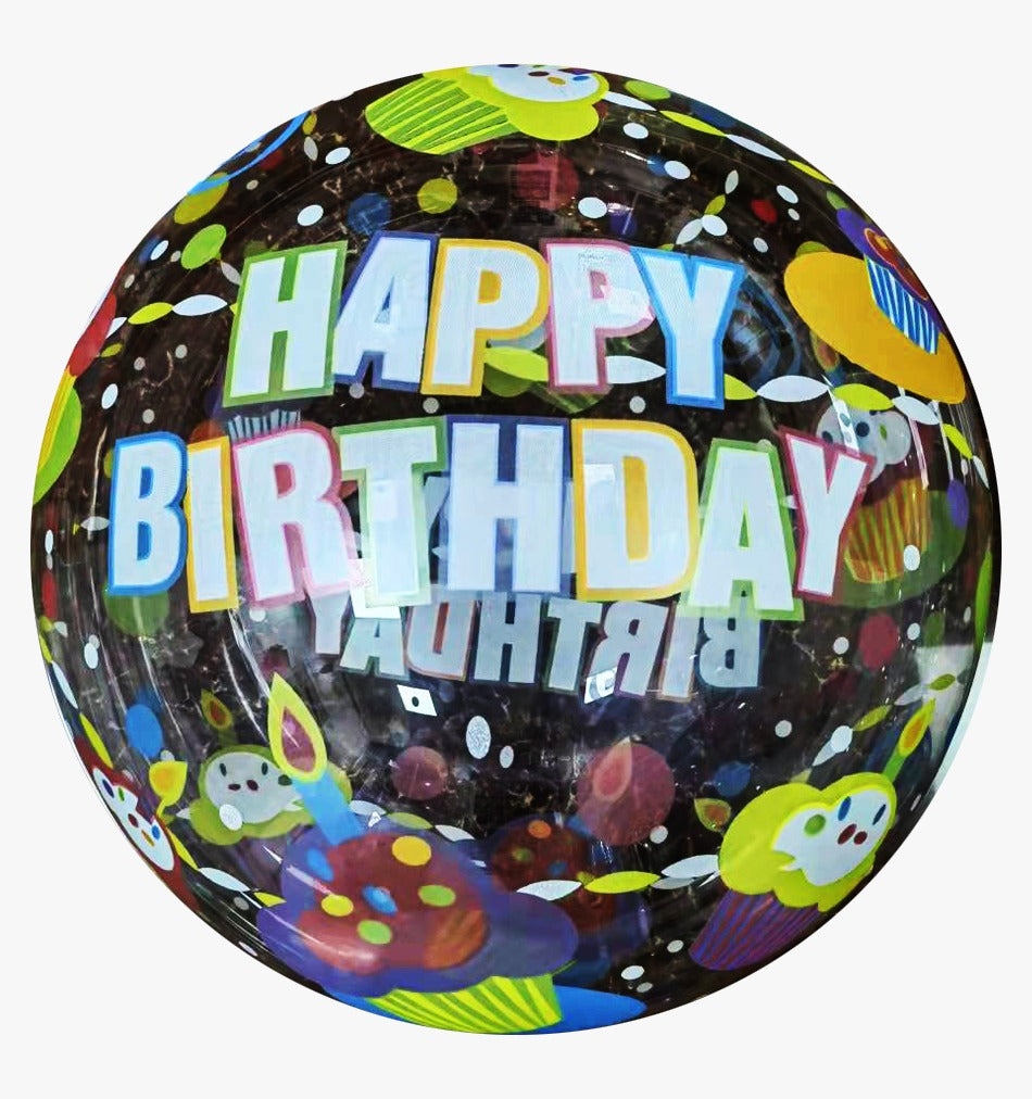 20" HBD CUPCAKES BoBo Balloon