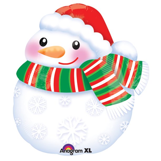 Christmas Snowman Foil Balloon