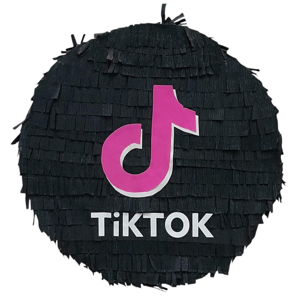 TIKTOK ROUND BLACK PINATA