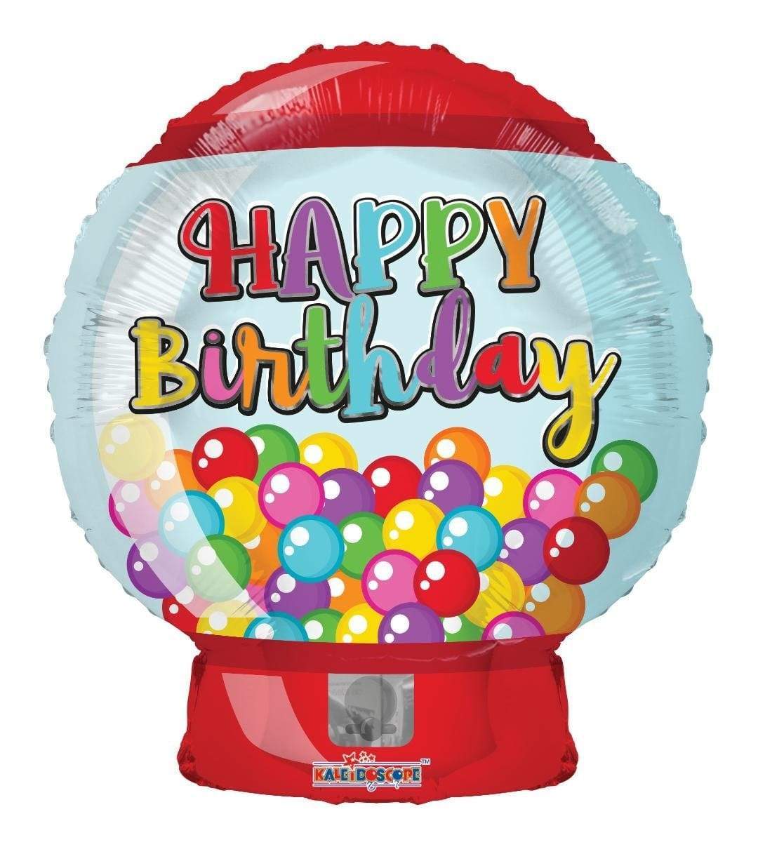 Happy Birthday Bubble Gum Machine Balloon