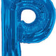 Mini Blue Foil Balloon - Letter