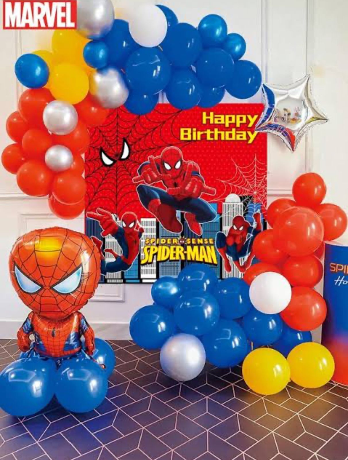 DIY SPIDER MAN BALLOON SET