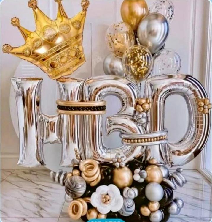 DIY HBD CROWN BALLOON SET