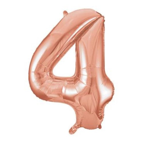 Mini Rose Gold Foil Balloon - Number