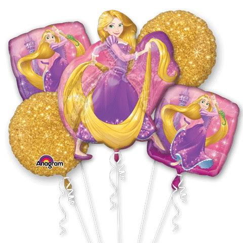 Disney Tangled Rapanzel Foil Balloon Bouquet