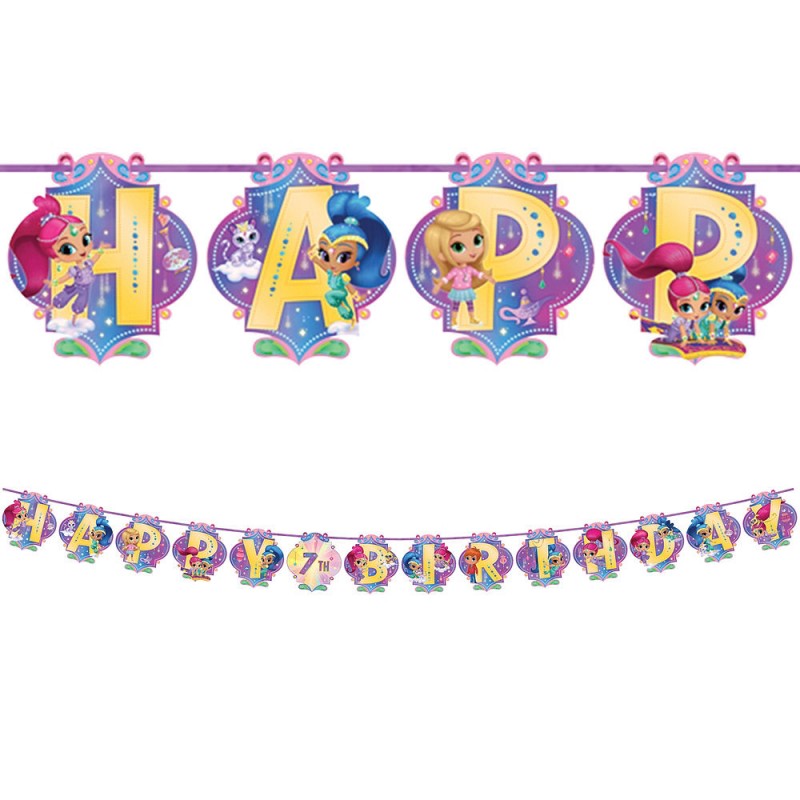 SHIMMER & SHINE LETTER BANNER