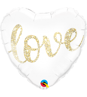 Love Heart Gold Balloon