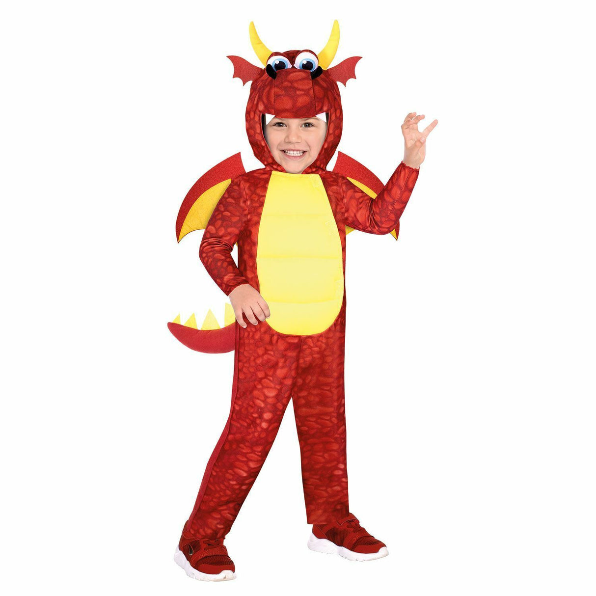 RED DRAGON FANCY COSTUME FOR BOYS 6-8Y