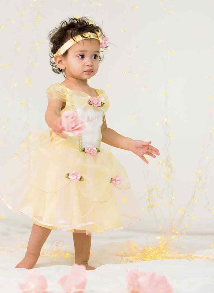 BELLE OFFICIAL DISNEY BABY GIRL COSTUME 6 - 12 MONTHS