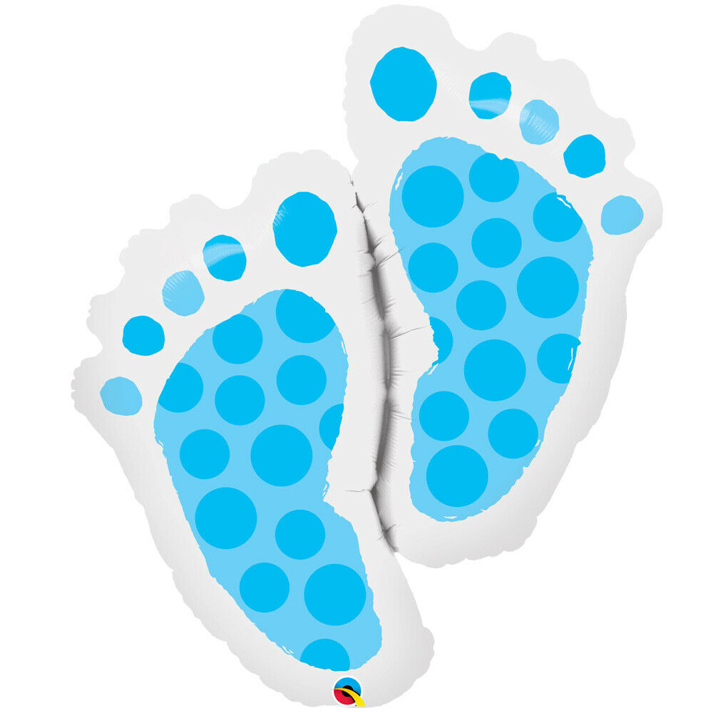 Baby Shower Boy Feet Foil Balloon