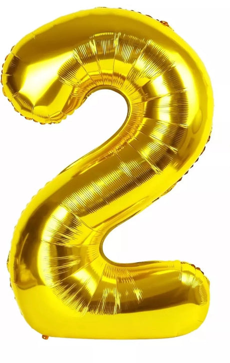 Mini Gold Foil Balloon - Number