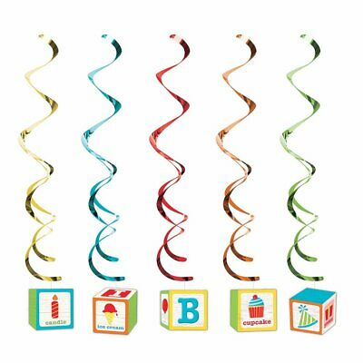 ABC BLOCKS SWIRL DECORATIONS