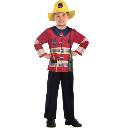 FIRE FIGHTER SUSTAINABLE COSTUME 8-10 YEARS